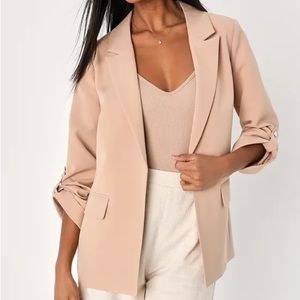 Trendy Sophistication Beige Blazer